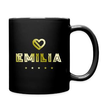 Emilia Heart - Full Colour Mug - black - Right