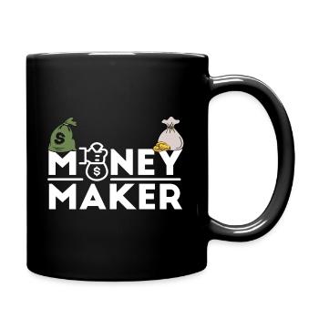 Money Maker Geld Dollar Geschenk Idee - Tasse einfarbig - Schwarz - Rechts