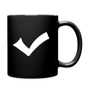 Haken Emoji Skizze Zeichnung weiß - Mug uni - noir - Droite