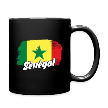 Sénégal - Mug uni - noir - Droite