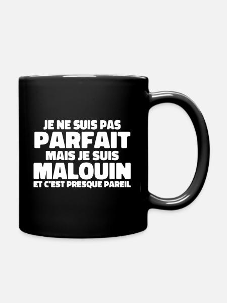 Pas Parfait Je Suis Malouin - Mug uni - noir