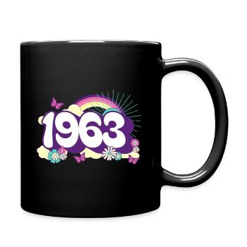 Retro 1963 Fête Anniversaire Femme 60 Ans - Mug uni - noir - Droite