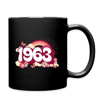 Retro 1963 Fête Anniversaire Femme 60 Ans - Mug uni - noir - Droite