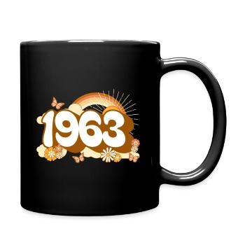 Retro 1963 Fête Anniversaire Femme 60 Ans - Mug uni - noir - Droite