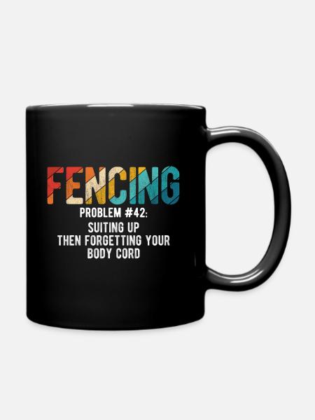 Fechten - Tasse einfarbig - Schwarz