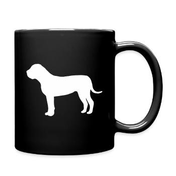 Boerboel Silhouette - Tasse einfarbig - Schwarz - Rechts