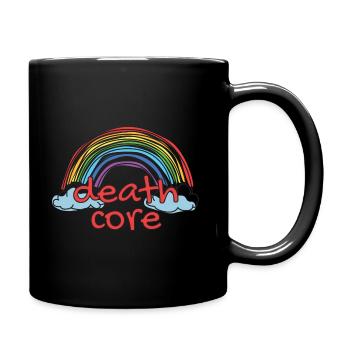Lustiger Deathcore Sarkastischer Metal Metalhead - Tasse einfarbig - Schwarz - Rechts