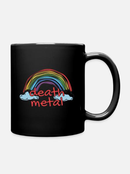 Lustiger Death Metal Sarkastischer Metal Metalhead - Tasse einfarbig - Schwarz