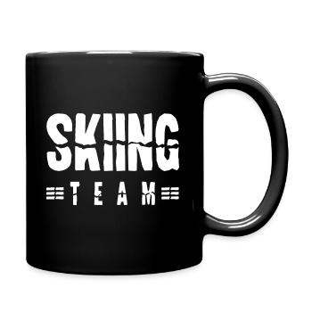 Skiing Team - Full Colour Mug - black - Right