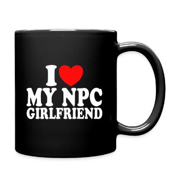 Ich liebe meine Freundin NPC Humor Ich liebe meine Freundin - Tasse einfarbig - Schwarz - Rechts
