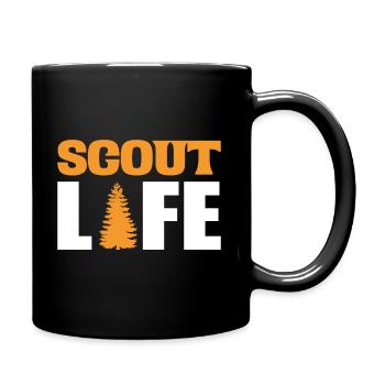 Scout Life Pfadfinderleiter - Tasse einfarbig - Schwarz - Rechts