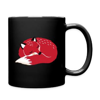 Folge deinem Traum - Tasse einfarbig - Schwarz - Rechts