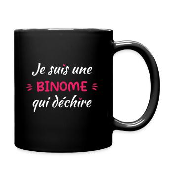 Je Suis Une Binome Qui Déchire - Mug uni - noir - Droite