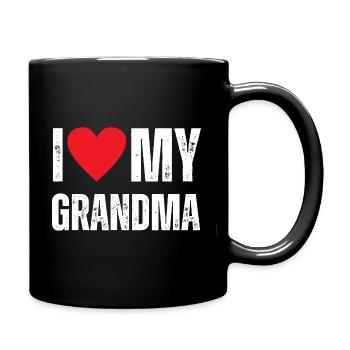 I Love My Grandma - Full Colour Mug - black - Right