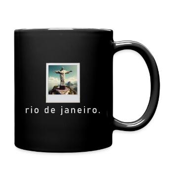 Cristo Redentor Rio de Janeiro Retro Foto - Tasse einfarbig - Schwarz - Rechts