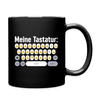 My Keyboard Thumbs Up Over 50 Funny Meme - Full Colour Mug - black - Right