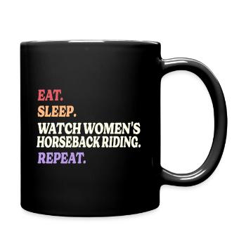 Humor Sport Women's Riding - Full Colour Mug - black - Right