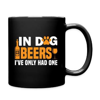 Bei Hundebieren hatte ich bisher nur eines. - Tasse einfarbig - Schwarz - Rechts