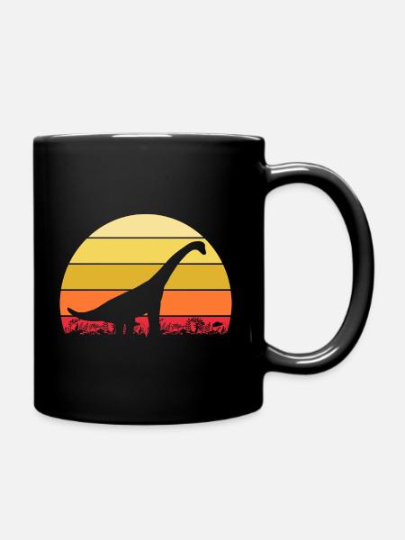 Archäologe Dino Brachiosaurus Dinosaurier - Tasse einfarbig - Schwarz