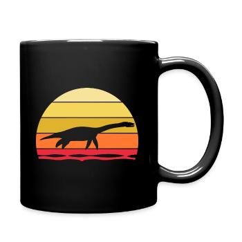 Archäologe Dino Plesiosaurier Dinosaurier - Tasse einfarbig - Schwarz - Rechts