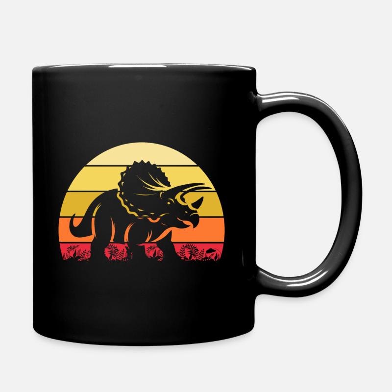 Archäologe Dino Triceratops Dinosaurier - Tasse einfarbig - Schwarz