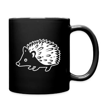 Hérisson - Mug uni - noir - Droite