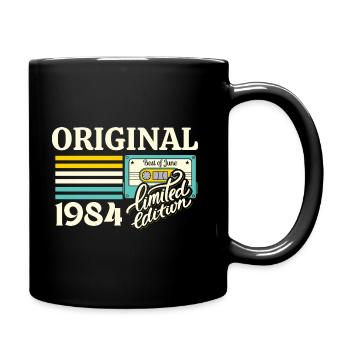 40th Anniversary Cassette June 1984 Vintage - Full Colour Mug - black - Right