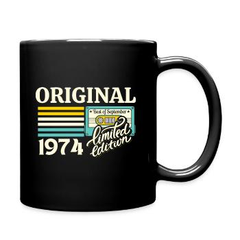 50th Anniversary Cassette September 1974 Vintage - Full Colour Mug - black - Right