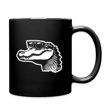 Crocodile Alligator - Full Colour Mug - black - Right