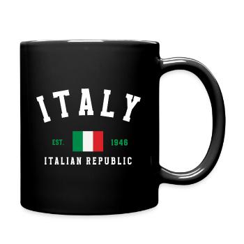 Italien gegründet 1946 - Tasse einfarbig - Schwarz - Rechts