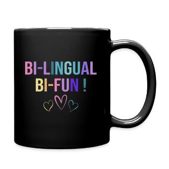 Ausbildung Bilingualer Humorlehrer - Tasse einfarbig - Schwarz - Rechts
