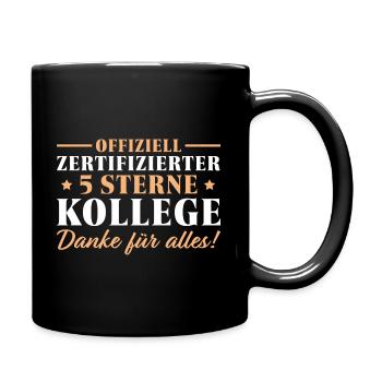 Jobwechsel Arbeitskollege Rente Abschiedsgeschenk - Tasse einfarbig - Schwarz - Rechts