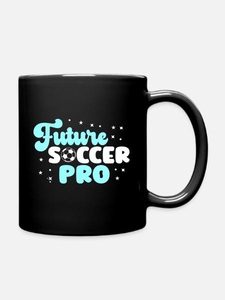 Future Soccer Pro Soccer Love To Play - Full Colour Mug - black