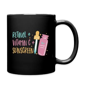 Hair and Skin Specialist Dermatology Dermatologist - Full Colour Mug - black - Right