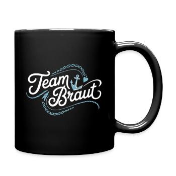 Team Bride | Nautical Bachelor Party Shirt - Full Colour Mug - black - Right