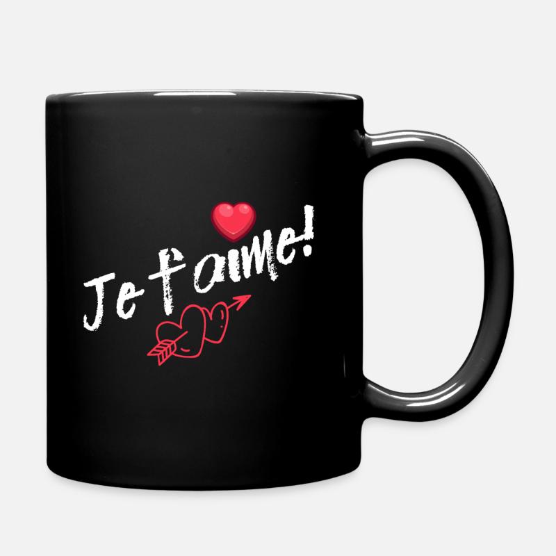 Je t'aime. Saint-Valentin - Mug uni - noir