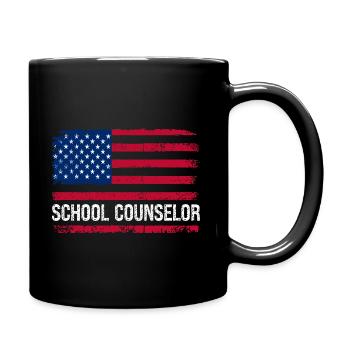USA Amerikanischer Schulberater - Tasse einfarbig - Schwarz - Rechts