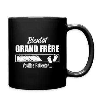 Bientôt Grand frère Cadeau Futur Grand frère - Mug uni - noir - Droite