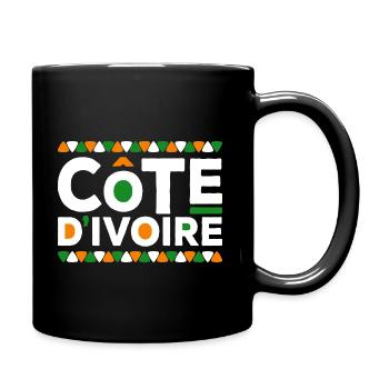Ivoirien Drapeau Côte D'Ivoire - Mug uni - noir - Droite