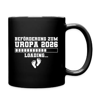 Befoerderung zum Uropa 2026 loading - Tasse einfarbig - Schwarz - Rechts