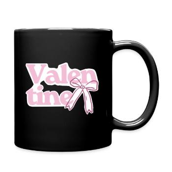 Rose nœud de la Saint-Valentin - Mug uni - noir - Droite