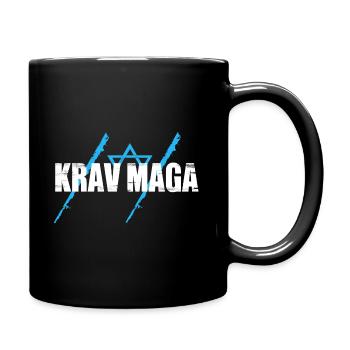 Krav Maga - Tasse einfarbig - Schwarz - Rechts