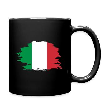 Italia Italy Flag - Mug uni - noir - Droite