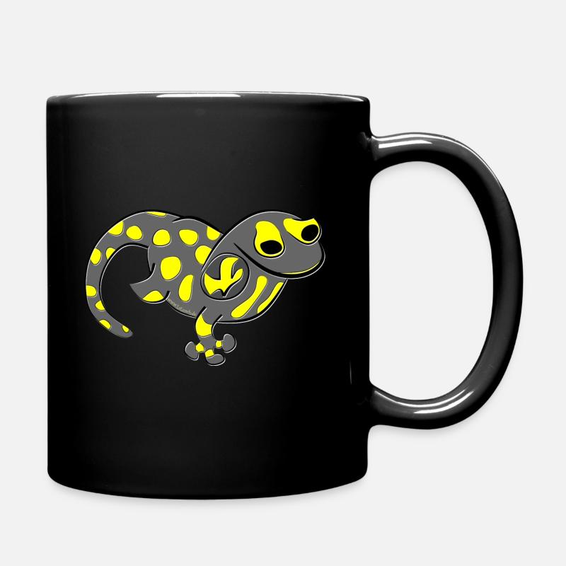 gelber Feuersalamander - Tasse einfarbig - Schwarz