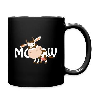 vache - Mug uni - noir - Droite