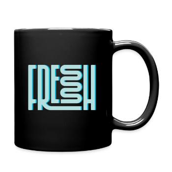 Frais / frais / hiver - Mug uni - noir - Droite