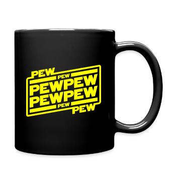 Pew pew pew - Full Colour Mug - black - Right