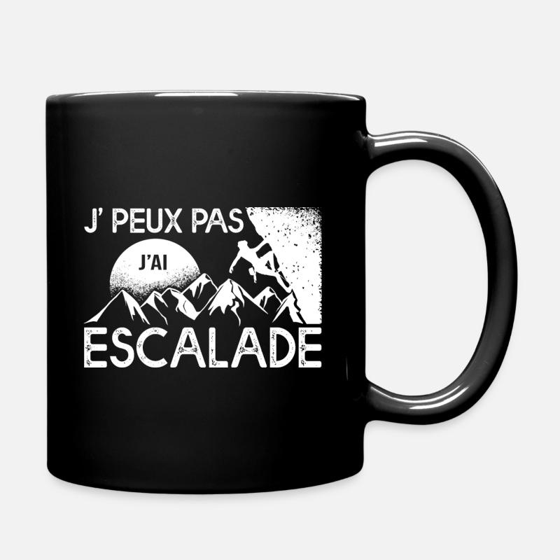 J'peux pas j'ai ESCALADE cadeau escalade bloc - Mug uni - noir