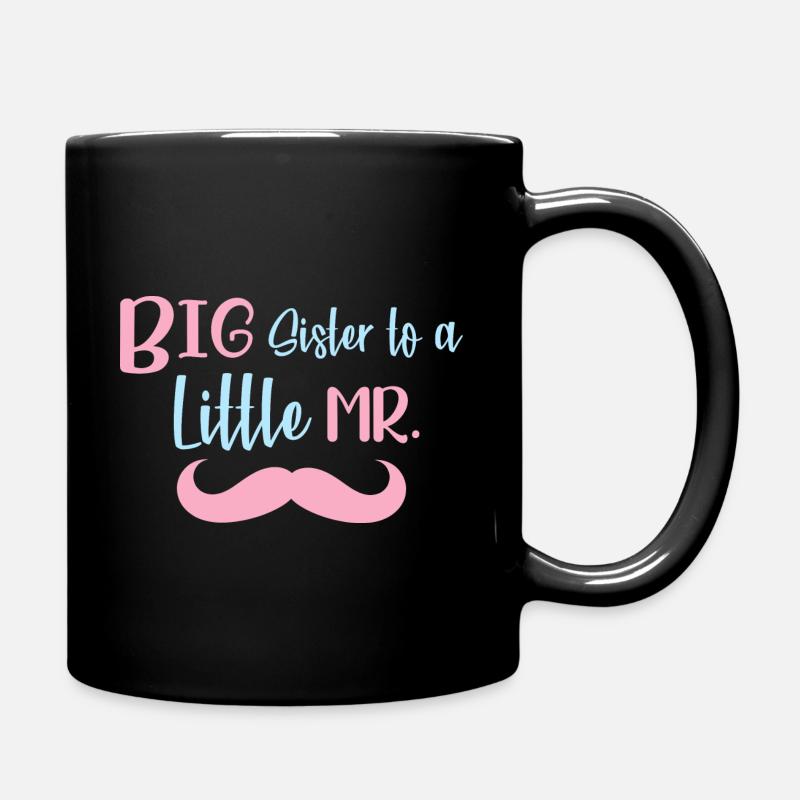 Big Sister To A Little mr - Tasse einfarbig - Schwarz