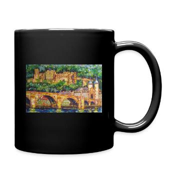 Heidelberg - Tasse einfarbig - Schwarz - Rechts